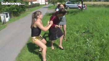 Crazy Catfighters Tear Each Other Down To The Underwear Screencap 14 on www.sinx.com
