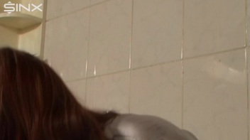 Clothed Busty Babe Gets Clean In Bathroom Screencap 19 on www.sinx.com