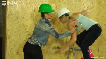 Hot Construction Cuties Get Messy On The Job Screencap 28 on www.sinx.com