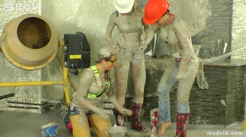 Naughty construction girls get messy with plaster Screencap 48 on www.sinx.com