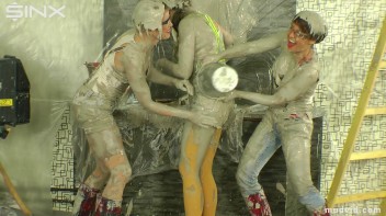 Naughty construction girls get messy with plaster Screencap 60 on www.sinx.com