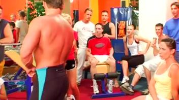 Bisexual Gym Party Gets Going! Screencap 8 on www.sinx.com