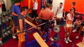 Bisexual Gym Party Gets Going! Screencap 16 on www.sinx.com
