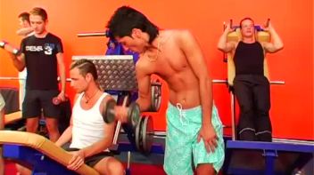 Bisexual Gym Party Gets Going! Screencap 30 on www.sinx.com