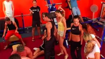 Bisexual Gym Party Gets Going! Screencap 32 on www.sinx.com