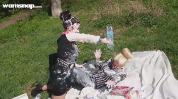 Creamy Catfight Picnic Screencap 25 on www.sinx.com