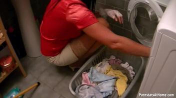 Doing The Laundry...While Still Wearing It! Screencap 12 on www.sinx.com