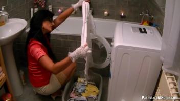 Doing The Laundry...While Still Wearing It! Screencap 14 on www.sinx.com