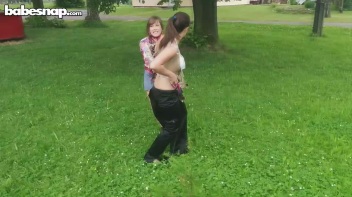 Proudly Pulling Hair And Pantyhose In Public Screencap 19 on www.sinx.com