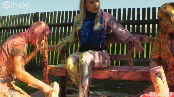 Babes Painting Project Gets Messy Screencap 24 on www.sinx.com