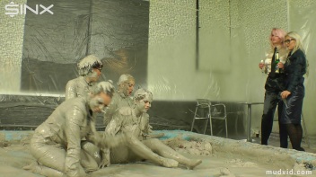 Wet and Messy Mud Wrestling Screencap 11 on www.sinx.com