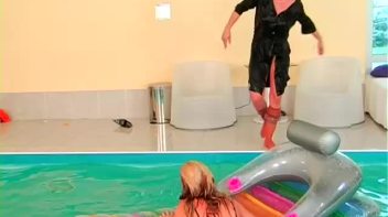 Play Fighting Turns Serious In The Pool Screencap 105 on www.sinx.com