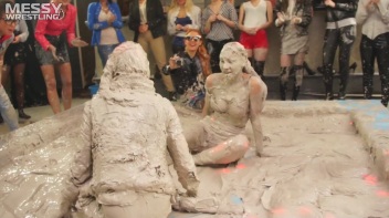 Messy Wrestling: Mud Madness!  No Stopping Till Fully Covered In Slop! Screencap 29 on www.sinx.com