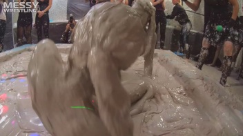 Messy Wrestling: Mud Madness!  No Stopping Till Fully Covered In Slop! Screencap 82 on www.sinx.com