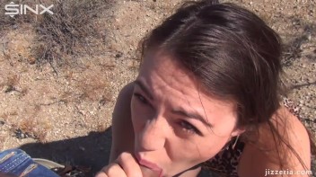 Cum Swallowing Hottie Enjoys Every Last Drop Screencap 16 on www.sinx.com