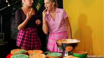 Three Hot Babes Covered In Cream Screencap 2 on www.sinx.com