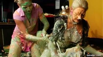 Three Hot Babes Covered In Cream Screencap 61 on www.sinx.com