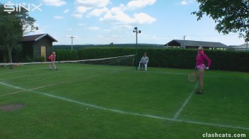 Tennis Girls Catfight and Get Soaking Wet - Cam 1 Screencap 9 on www.sinx.com