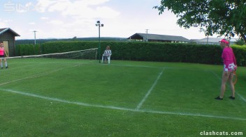 Tennis Girls Catfight and Get Soaking Wet - Cam 1 Screencap 10 on www.sinx.com