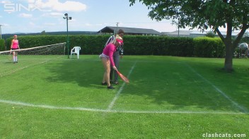 Tennis Girls Catfight and Get Soaking Wet - Cam 1 Screencap 15 on www.sinx.com