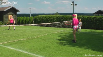 Tennis Girls Catfight and Get Soaking Wet - Cam 1 Screencap 17 on www.sinx.com