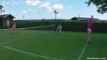 Tennis Girls Catfight and Get Soaking Wet - Cam 1 Screencap 2 on www.sinx.com