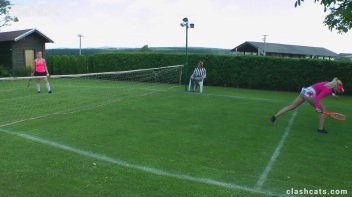 Tennis Girls Catfight and Get Soaking Wet - Cam 1 Screencap 3 on www.sinx.com