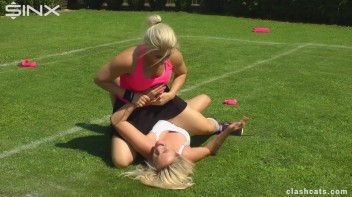 Tennis Girls Catfight and Get Soaking Wet - Cam 1 Screencap 34 on www.sinx.com