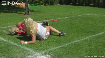 Tennis Girls Catfight and Get Soaking Wet - Cam 1 Screencap 36 on www.sinx.com