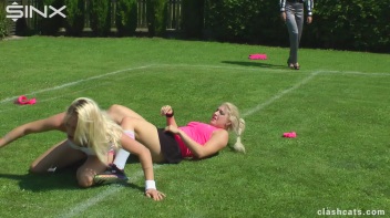 Tennis Girls Catfight and Get Soaking Wet - Cam 1 Screencap 38 on www.sinx.com