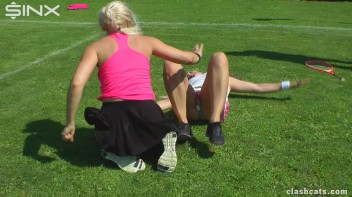 Tennis Girls Catfight and Get Soaking Wet - Cam 1 Screencap 42 on www.sinx.com