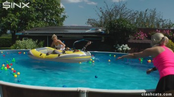 Tennis Girls Catfight and Get Soaking Wet - Cam 1 Screencap 54 on www.sinx.com