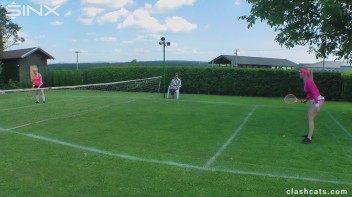 Tennis Girls Catfight and Get Soaking Wet - Cam 1 Screencap 6 on www.sinx.com