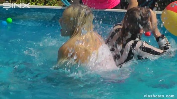 Tennis Girls Catfight and Get Soaking Wet - Cam 1 Screencap 60 on www.sinx.com