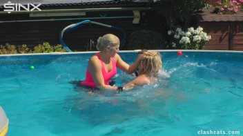 Tennis Girls Catfight and Get Soaking Wet - Cam 1 Screencap 64 on www.sinx.com