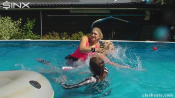 Tennis Girls Catfight and Get Soaking Wet - Cam 1 Screencap 65 on www.sinx.com