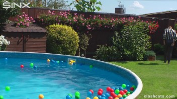 Tennis Girls Catfight and Get Soaking Wet - Cam 1 Screencap 83 on www.sinx.com