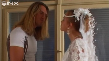 Pissing On Her Wedding Dress Screencap 3 on www.sinx.com
