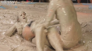 Messy Wrestling: Fuck Your Sexy Shine And Prepare For Mud Smack-Down Time! Screencap 62 on www.sinx.com