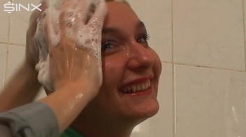 Fully Dressed Ladies Wash Their Hair Together Screencap 45 on www.sinx.com