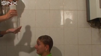 Fully Dressed Ladies Wash Their Hair Together Screencap 55 on www.sinx.com