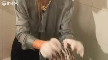 Fully Dressed Ladies Wash Their Hair Together Screencap 62 on www.sinx.com