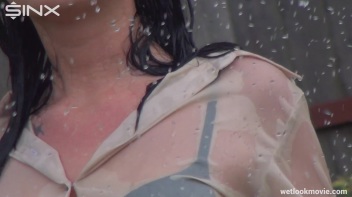 Brunette's Very Wet Sprinkler Frolic Screencap 32 on www.sinx.com