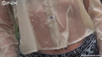 Brunette's Very Wet Sprinkler Frolic Screencap 47 on www.sinx.com