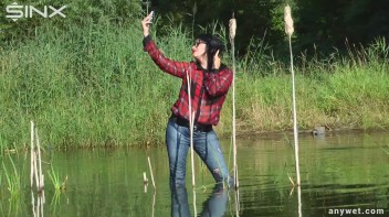 Mysterious Poser Falls Into The River - Cam 2 Screencap 13 on www.sinx.com