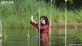 Mysterious Poser Falls Into The River - Cam 2 Screencap 14 on www.sinx.com