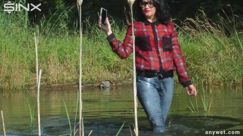 Mysterious Poser Falls Into The River - Cam 2 Screencap 8 on www.sinx.com