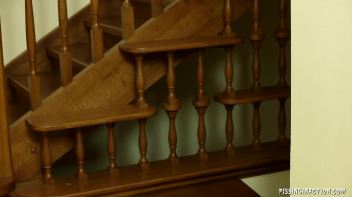 Pissing All Over His Work Screencap 2 on www.sinx.com