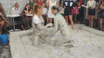Messy Wrestling: Mud Bunnies Beast it Out In The Ring! Screencap 12 on www.sinx.com