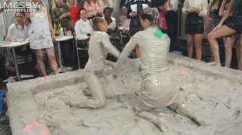 Messy Wrestling: Mud Bunnies Beast it Out In The Ring! Screencap 14 on www.sinx.com